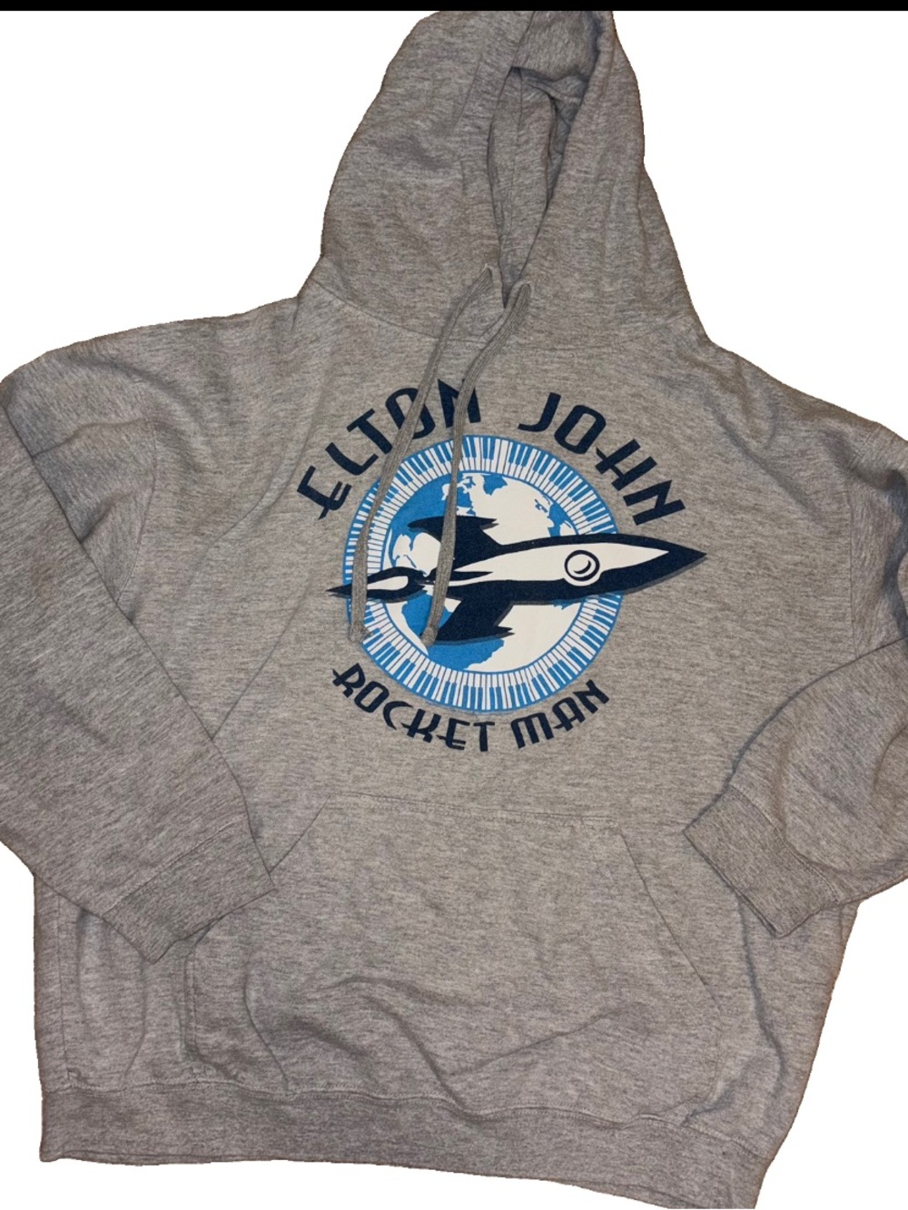 Elton John Rocket Man Hoodie XL Tultex